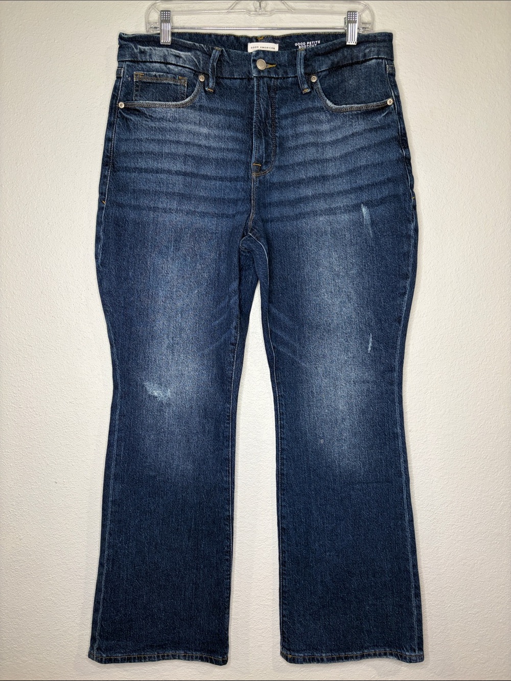 Good American like new Good Petite bootcut boot cut jean stretch denim 12/31P